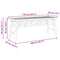 vidaXL Garden Bench 110x38x45 cm Bamboo