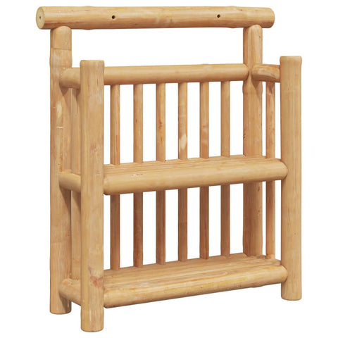 vidaXL Wall Shelf with Shelf with Storage Brown 40 x 13 x 44 cm Bamboo