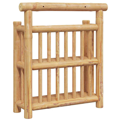 vidaXL Wall Shelf with Shelf with Storage Brown 40 x 13 x 44 cm Bamboo