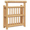 vidaXL Wall Shelf with Shelf with Storage Brown 40 x 13 x 44 cm Bamboo