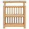 vidaXL Wall Shelf with Shelf with Storage Brown 40 x 13 x 44 cm Bamboo
