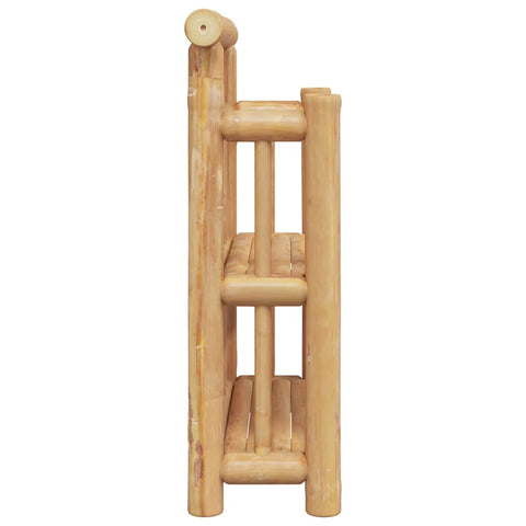 vidaXL Wall Shelf with Shelf with Storage Brown 40 x 13 x 44 cm Bamboo