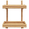 vidaXL Wall Shelf with Shelf Wall-mounted Brown 45 x 26 x 60 cm Bamboo