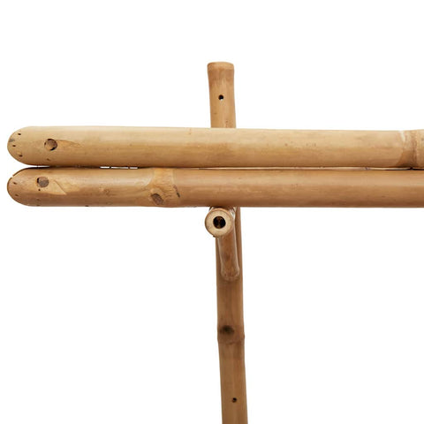 vidaXL Wall Shelf with Shelf Wall-mounted Brown 75 x 26 x 60 cm Bamboo