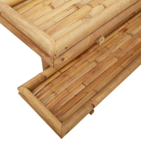 vidaXL Wall Shelf with Shelf Wall-mounted Brown 75 x 26 x 60 cm Bamboo
