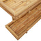 vidaXL Wall Shelf with Shelf Wall-mounted Brown 75 x 26 x 60 cm Bamboo