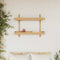 vidaXL Wall Shelf with Shelf Wall-mounted Brown 75 x 26 x 60 cm Bamboo