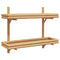 vidaXL Wall Shelf with Shelf Wall-mounted Brown 75 x 26 x 60 cm Bamboo