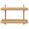 vidaXL Wall Shelf with Shelf Wall-mounted Brown 75 x 26 x 60 cm Bamboo