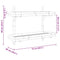 vidaXL Wall Shelf with Shelf Wall-mounted Brown 75 x 26 x 60 cm Bamboo