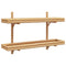 vidaXL Wall Shelf with Shelf Brown 100 x 26 x 60 cm Bamboo