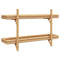 vidaXL Wall Shelf with Shelf Brown 100 x 26 x 60 cm Bamboo