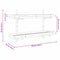 vidaXL Wall Shelf with Shelf Brown 100 x 26 x 60 cm Bamboo