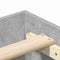 vidaXLBed FrameConcrete grey 90 x 200 cm Engineered wood