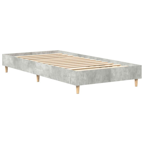 vidaXLBed FrameConcrete grey 90 x 200 cm Engineered wood