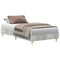 vidaXLBed FrameConcrete grey 90 x 200 cm Engineered wood