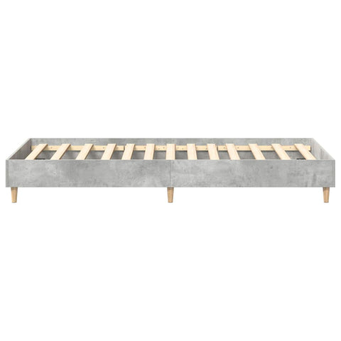 vidaXLBed FrameConcrete grey 90 x 200 cm Engineered wood