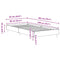 vidaXLBed FrameConcrete grey 90 x 200 cm Engineered wood