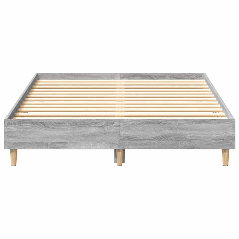 vidaXLBed FrameGrey sonoma 120 x 190 cm Engineered wood