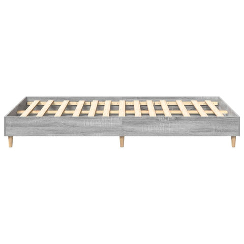 vidaXLBed FrameGrey sonoma 120 x 190 cm Engineered wood