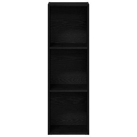 vidaXL Bookcase Black Oak 36x30x114 cm Engineered Wood