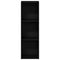 vidaXL Bookcase Black Oak 36x30x114 cm Engineered Wood