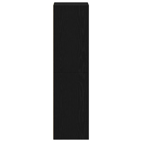 vidaXL Bookcase Black Oak 36x30x114 cm Engineered Wood