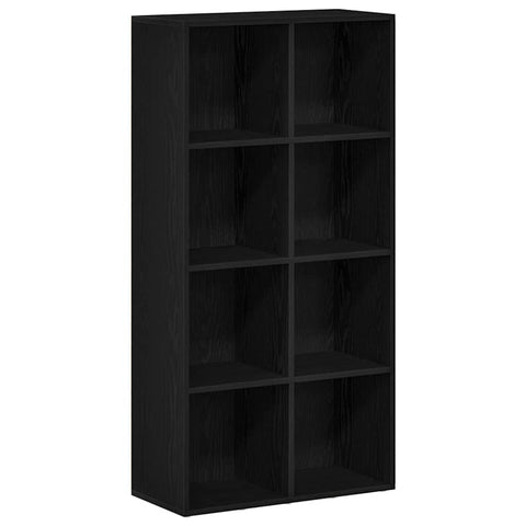 vidaXL Bookcase Black Oak 66x30x130 cm Engineered Wood