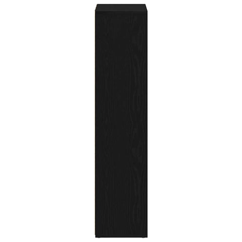 vidaXL Bookcase Black Oak 66x30x130 cm Engineered Wood