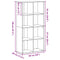 vidaXL Bookcase Black Oak 66x30x130 cm Engineered Wood