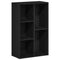 vidaXL Bookcase Black Oak 50x25x80 cm Engineered Wood