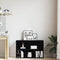 vidaXL Bookcase Black Oak 50x25x80 cm Engineered Wood