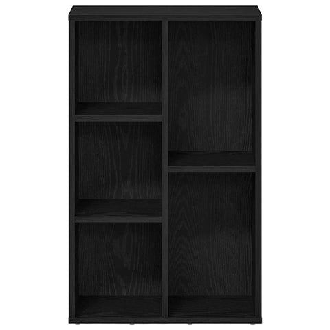 vidaXL Bookcase Black Oak 50x25x80 cm Engineered Wood
