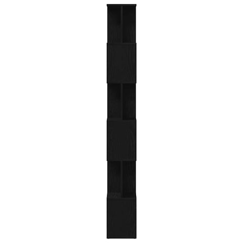 vidaXL Bookcase Black Oak 80x24x190.5 cm Engineered Wood
