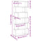 vidaXL Bookcase Black Oak 80x24x190.5 cm Engineered Wood