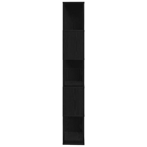 vidaXL Book Cabinet/Room Divider Black Oak 45x24x159 cm Engineered Wood