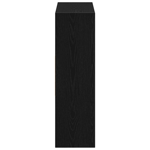 vidaXL Book Cabinet Black Oak 97.5x29.5x100 cm Engineered Wood