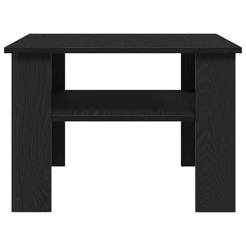vidaXL Coffee Table Black oak 60 x 60 x 42 cm Engineered wood