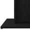 vidaXL Dining Table Black Oak 80x80x75 cm Engineered Wood
