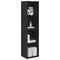 vidaXL Bookshelf Black Oak 36x30x143 cm Engineered Wood