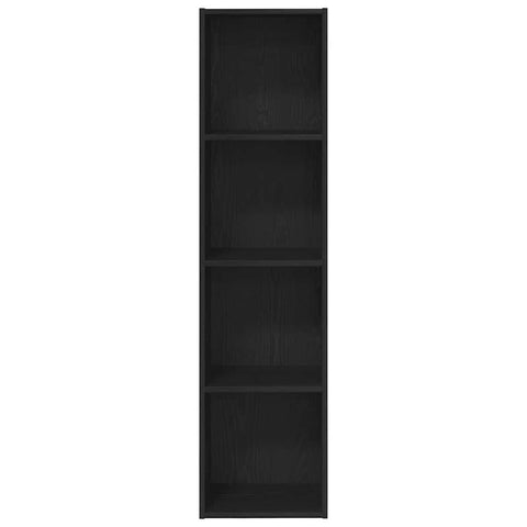 vidaXL Bookshelf Black Oak 36x30x143 cm Engineered Wood
