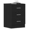 vidaXL Bedside Cabinets 2 pcs Black Oak 38x35x55 cm Engineered Wood