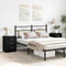 vidaXL Bedside Cabinets 2 pcs Black Oak 38x35x55 cm Engineered Wood