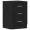 vidaXL Bedside Cabinets 2 pcs Black Oak 38x35x55 cm Engineered Wood