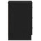 vidaXL Bedside Cabinets 2 pcs Black Oak 38x35x55 cm Engineered Wood