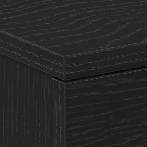 vidaXL Bedside Cabinets 2 pcs Black Oak 38x35x55 cm Engineered Wood