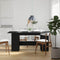 vidaXL Dining Table Black Oak 180x90x76 cm Engineered Wood