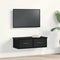 vidaXL Wall Cabinet Black oak 60 x 26 x 18.5 cm Engineered Wood
