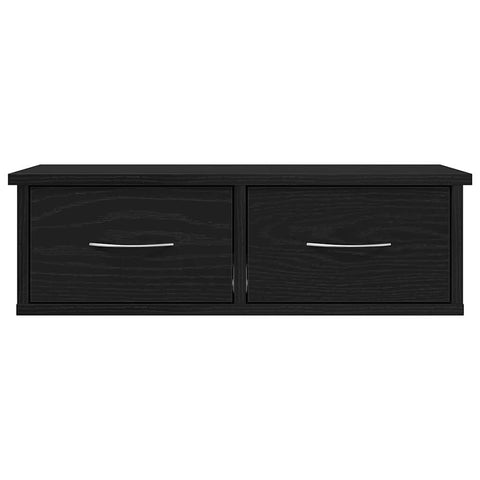 vidaXL Wall Cabinet Black oak 60 x 26 x 18.5 cm Engineered Wood