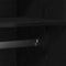vidaXL Wardrobe with Storage Black 90 x 52 x 200 cm Engineered wood